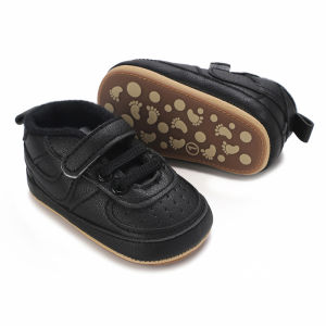 0-18Months Classic White Baby Shoes Stripe Sneakers Soft Sole Newborn Baptismal Toddler Boys Girls Binyag Crib Shoes