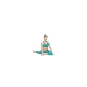 Miniature Yoga Pose Figure Model Lotus Seat Dance King Style Inverted Head Home Decorative Creative Doll Resin Material