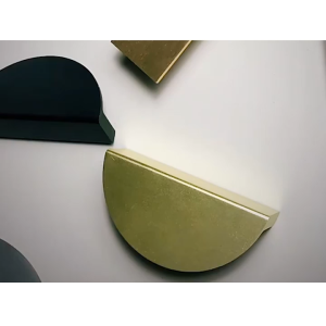 Tarikan Laci Handle Setengah Lingkar / Lemari Emas Half Circle / Handle Tarikan Knob Semi Circular