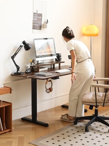 Electric lifting desk solid wood computer desk adjustable gaming desk home desk study desk