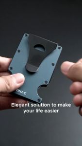 DNAC Metal Wallet Card Holder RFID Dompet Kartu Minimalis Pria Wanita
