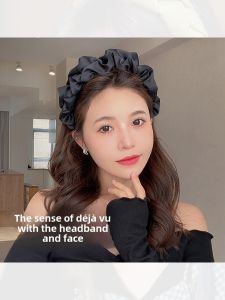 Elegant Womens Wide Edge Folded Hairband High Forehead Headband Hair Ties Fashionable Korean Style out New Model