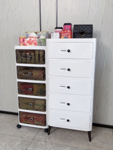 NEST Drawer Cabinet Sturdy Movable Cabinet Organizer Thickened Multi-level Home Living Room Toy Snack Storage Rack Classified Storage Essential