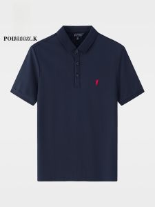 POLOWALK Mens Short Sleeve Polo Shirt Summer New Style Casual Sports Business Flip Collar Cool Feeling T-Shirt Fashion Urban