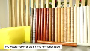 Wood Wallpaper 60cm x 1m Self Adhesive 3D Wood Grain Waterproof PVC Wallpaper 60cm x 200cm Almari Wall Sticker Cabinet Sticker