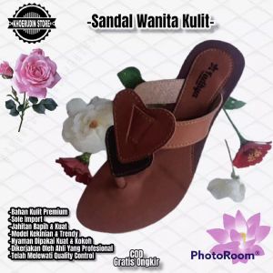 Sandal Jepit Wanita Sandal Jepit Kulit Sandal Slip on Wanita Sandal Jepit Cewe Sandal Terbaru Sandal Kulit Jepit
