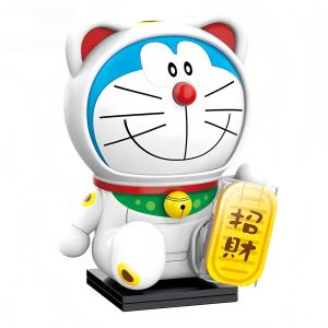 Keeppley | Doraemon Building Blocks Set Classic Lucky Gentleman Rabbit DIY Toy Cute Anime Figure Home Decor Gift Birthday Present Scene Set