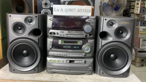 Bán bộ dàn trung nghe nhạc khủng bố Kenwood  RXD - L1MD ( loa L550) hát cực tốt Hàng bãi nhật về