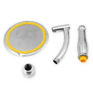 Large Round Big Rainfall Sprayer 6 Inch Dual Use Hand Held/Top Shower Head High Pressure 360 Degree Bathroom Accessories