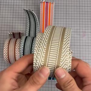 5 Yards Nylon Webbing Ribbon Striped Webbing Webbing Ribbon for Crafts Bag Handles Camera Purse Strap DIY Pet Collars Backpack