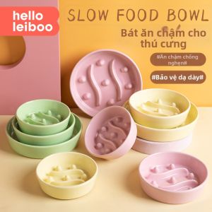 HELLOLEIBOO | Bát Ăn Cho Thú Cưng Chống Trượt Giảm Tốc Độ