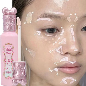 【XZ Beauty】Pink Liquid Concealer Stick Moisturizing Waterproof Brightening Concealer Cream Lasting Cover Acne Spot Dark Circles Face Makeup
