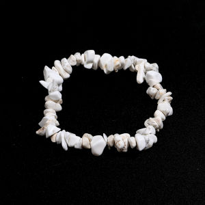 Reiki treatment Crystal Quartz Natural Stone Bracelet Charm Raw chip Healing Chakra Yoga Stretch Bangle for women men boy girl