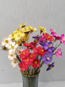 Handmade Violet Dry Flowers Real Flower Decoration Bouquet for Dining Table Living Room Country Style Artificial Flowers