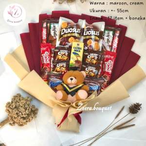 (B20) Buket snack/snack bouquet/bucket snack [INCLUDE: card + packing]