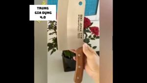 Dao chặt xương Japan cán ốp gỗ cao cấp