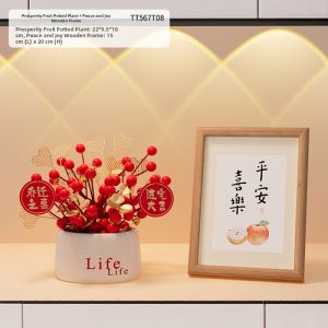 Kisstyle | Celebratory Moving House Decoration Items Home Entryway Wealth Symbol Plant