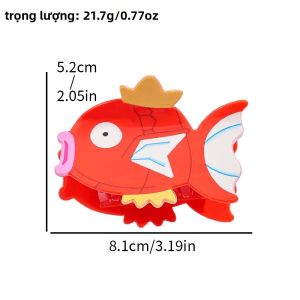 Bandai | Pokemon Magikarp Hoạt Hình Hình Cá Vuốt Tóc Kẹp Cho Nữ Cô Gái Thanh Lịch Anime Phụ Kiện Tóc Mũ Đợi Đầu Đa Năng