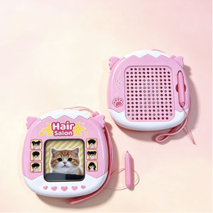 2026 Magnetic Drawing Board Cute Cat Hair Salon Toy DIY Stylist Doodle Pad Portable Educational Toys For Kids Birthday Gift