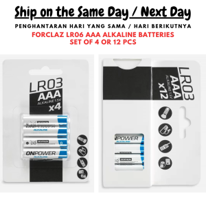 F0rcl@z LR03 AAA Alkaline Batteries (4 / 12 Pieces) / Battery AAA / Bateri AAA