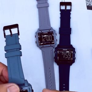 JBS Jam Tangan Digital Pria Sporty Tahan Air dengan Strap Karet - Warna Navy