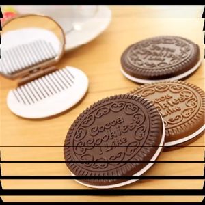 Bộ gương kèm lược bánh quy độc đáo - Bộ gương hình bánh quy kèm lược -Aeneas Shop