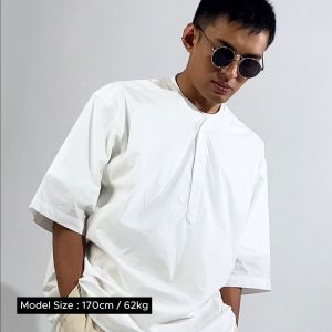 Noforty Project Kemeja Koko Oversize Short Sleeve Eden Black