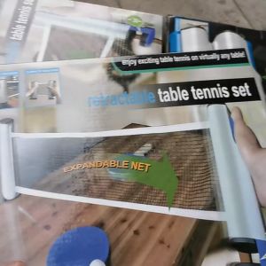 Portable Retractable Table Tennis Set Adjustable Free Expansion  Table Tennis Net and Racket Set