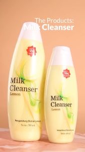 VIVA PAKET GLOWING DAN PUTIH MILK CLEANSER LEMON DAN FACE TONIC BONUS KAPAS KECANTIKA WAJAH BPOM Toner Milk Cleanser Lemon