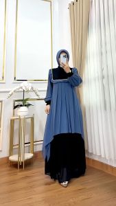 ZIFA FASHION // COD // YUANA DRESS+ HIJAB SEGI 4 // DRESS CRUTY AKSEN PAYET // GAMIS UNDAK MALAY TERBARU // SIAP KIRIM // GAMIS FREE HIJAB KEKINIAN // MODIS // TRENDY // *QS