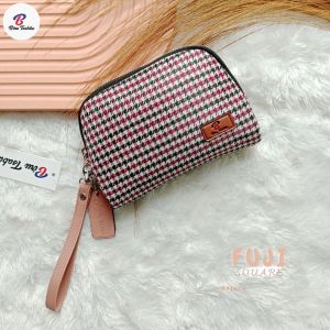 pouch terlaris Fuji Square by Biru Tsabita / dimpet termurah bahan polyester anti air berkualitas