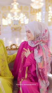 MINAZ Seleksi Hijab Aidilfitri Blooming Raya 2023 Bawal Cotton Voile Premium Bercorak Bidang 45
