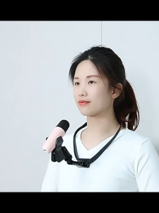 JPTD Neck-mounted Microphone Bracket Neck Microphone Holder Stand Adjustable Hands Free Brace Mic Holder for Stage Live Performance