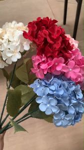 Cosy99 พรอพถ่ายรูปสินค้า ดอกไฮเดรนเยีย คุณภาพดี 20 ชั่วโมง พร้อม ดอกไม้ปลอมสํา สำหรับการตกแต่งงาน หรือพรอกถ่ายรูป