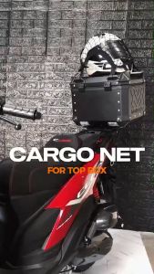 GARTERIZED TOP BOX CARGO NET WITH HOOK MKT-9121 UNIVERSAL FOR MOTORCYCLE TOP BOX LUGGAGE(28*30cm) COD