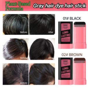 ⚡Hot Sale⚡Fast and efficient stain Dyeing powder Disposable Pink look Easy to use Doesnt hurt hair Solve gray hair problems clockwise rotation【遮白发】梳染同步美发棒