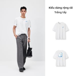 Semir | Áo Thun Tay Ngắn Nam Phong Cách Thư Giãn Hình Ảnh Vui Nhộn Form Rộng Cổ Tròn