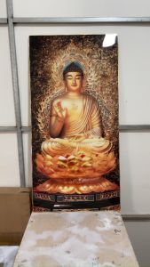 Tranh chủ đề Phật Giáo tranh treo tường tráng gương 5D hoàn thiện sẵn móc tặng đinh treo