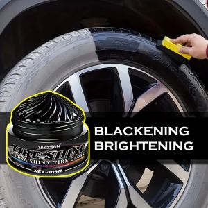 Black tyre retreading paste - GM anti cracking and anti-aging restore gloss plastic parts and interior seat maintenance wax