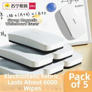 deli | Deli Special Sponge Board Eraser for Office Meetings Dust-Free Blackboard Eraser Childrens Home Use Magnetic Attraction Large Size
