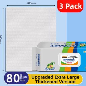 QIAOYANMEI | Thickened Grease Removal Kitchen Wipes 80 Pieces