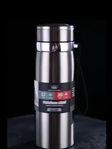 1000ml กระติกน้ําร้อนเก็บน้ําร้อนและน้ําเย็น กระติกน้ําร้อน 12 ชั่วโมง ขวดความร้อนห้องเย็นสแตนเลส ขวดน้ําสูญญากาศ