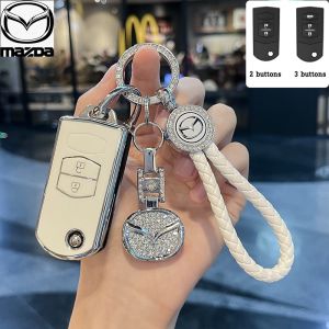 Tup ฝาครอบกุญแจรถเหมาะสําหรับ Mazda 2/3/5/6/RX8/MX5/CX3/CX5/CX7 อุปกรณ์เสริมกรณีกุญแจรีโมท