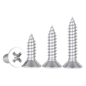 304 Stainless Steel Phillips Flat Head Self Tapping Screws ISO 7050 DIN 7982 M2.9 M3.5 M4.2 Countersunk Wood Screws 20/50/100pcs
