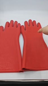 Sepasang Sarung Tangan Listrik Anti Setrum Class 12000v Sarung Tangan Karet Latex Insulasi Gloves