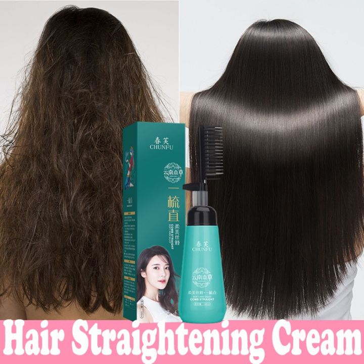 Skinvise Hair Straightener Cream Natural Herbal Hair Relaxer Hair