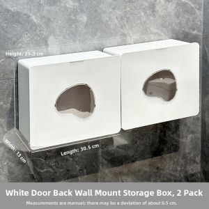 AMU·PIGGY | Wall-mounted Toilet Paper And Sanitary Napkin Bathroom Storage Dispenser