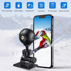Brifit HD 1080P thân máy camera máy ảnh mini Hidden hồng ngoại nhìn trong đêm Detector xách tay trong nhà Camera Wifi Camera An Ninh Gia Đình được xây dựng trong 400mAh pin 1/4 đui vặn phát hiện di động báo động