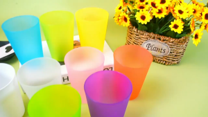 10pcs 16oz Plastic Transparent Coloured Party Cups Reusable Hot And Cold Beverage Cup ChildrenS Stacking Toy Cups