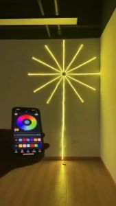 Đèn LED Pháo Hoa điều khiển qua điện thoại hiệu ứng pháo hoa ánh sáng siêu thực